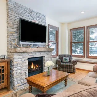 Telluride bluebird day living room