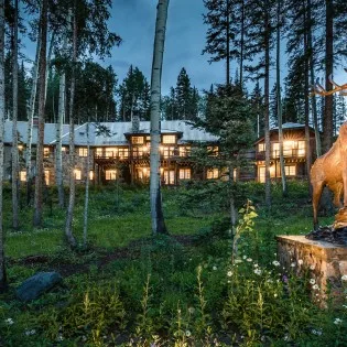 mountain village vacation twin elk exterior glow wildflowers