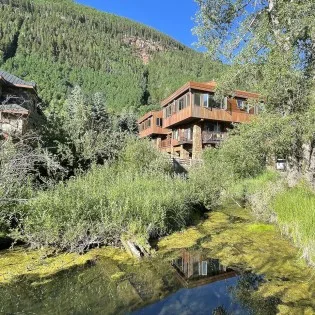 telluride downtown modern creekside exterior