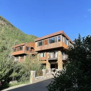 telluride downtown modern creekside exterior