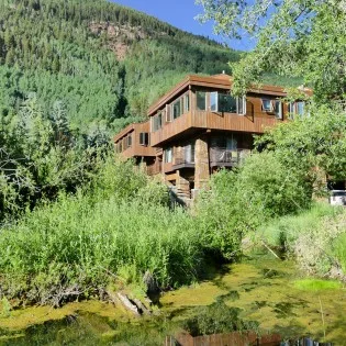 telluride downtown modern creekside exterior