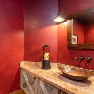 alpenglow mountain village vacation rental powder room