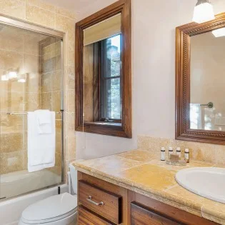 picture perfect mountain village guest suite bath