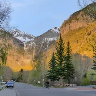 telluride parkside retreat waterfall view