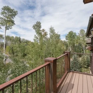 mountain village pinnacle master bedroom  balcony