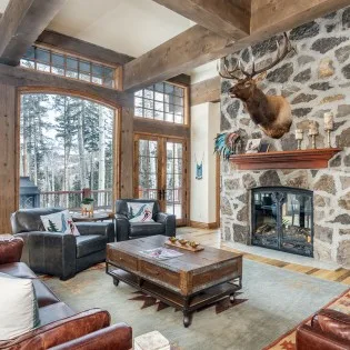 mountain village vacation twin elk living room