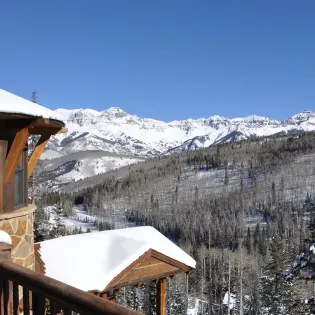 33 telluride two trails exterior upper level deck view snow 