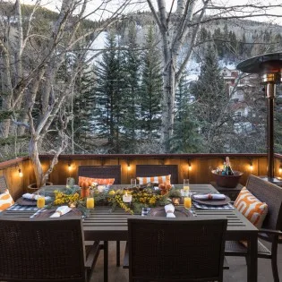 Telluride River Bliss Al Fresco Dining Dusk