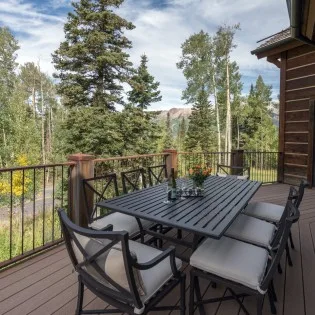 mountain village pinnacle deck dining