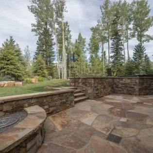 mountain village pinnacle stone patio