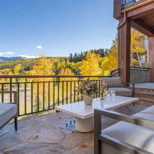 picture perfect mountain village deck