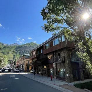 telluride downtown modern creekside exterior