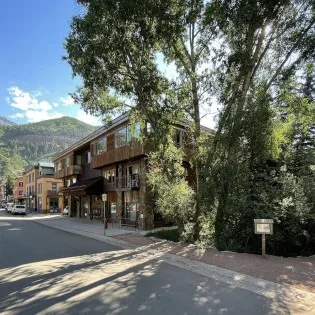 telluride downtown modern creekside exterior