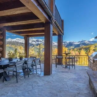 picture perfect mountain village deck