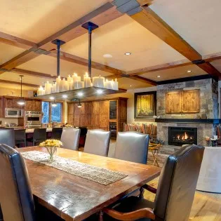 alpenglow mountain village vacation rental dining