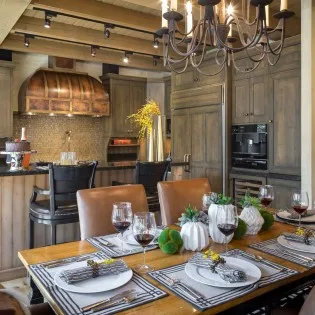 Telluride River Bliss Dining to Kitchen