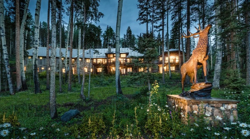 mountain village vacation twin elk exterior glow wildflowers