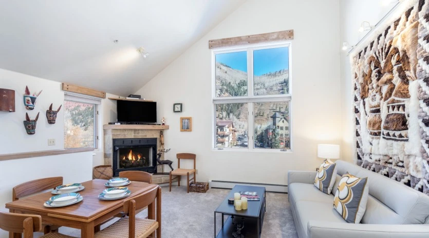 telluride double diamond  living room view