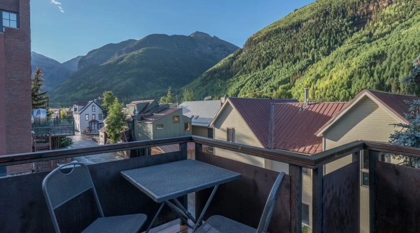 Telluride Skyline at Meribel Living Deck View