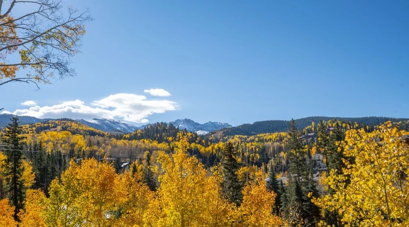 aspen ridge mountain village deck view