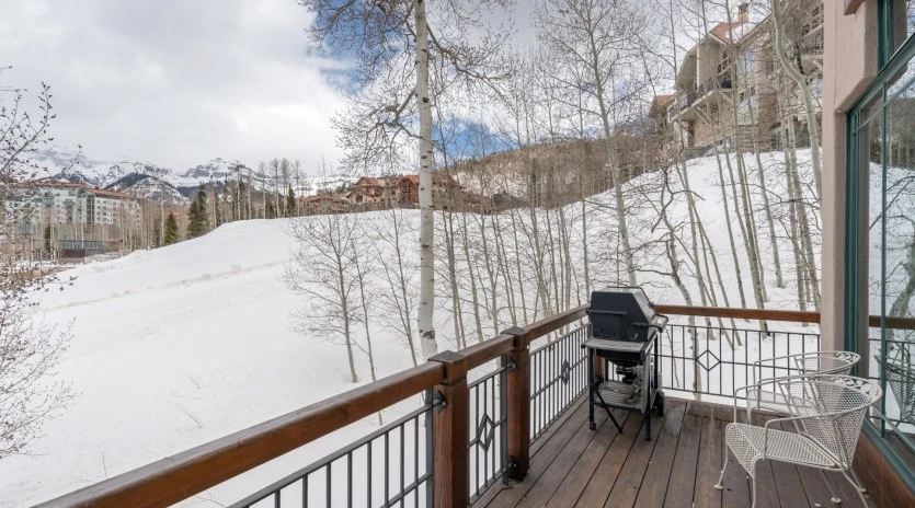 Telluride Pine Meadows  Living Level Deck